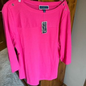 Karen Scott Pink Top NWT